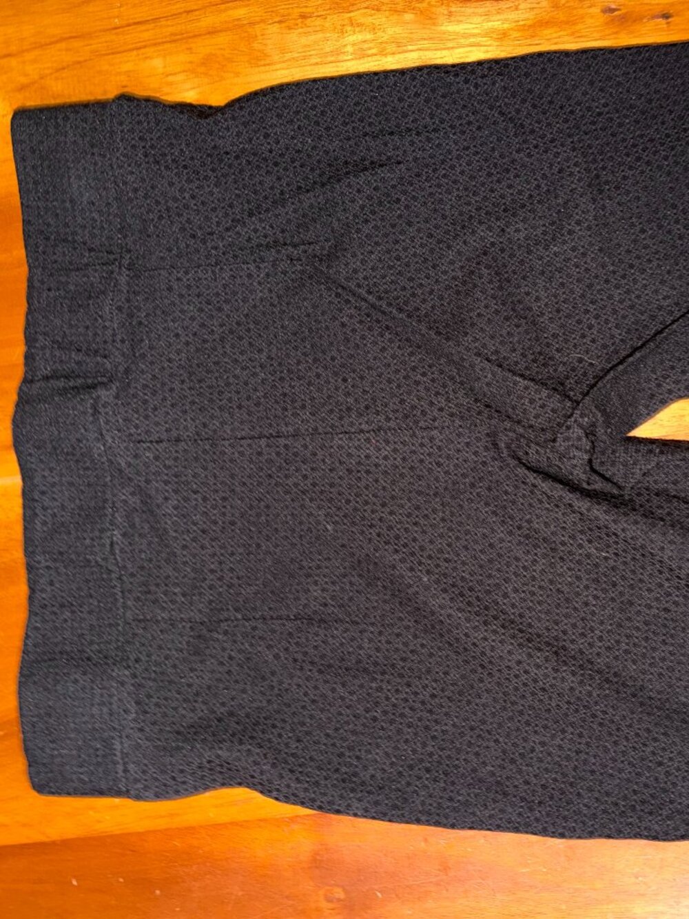 Ley Blue Textured Charcoal Grey Pull-On Shorts - Size S